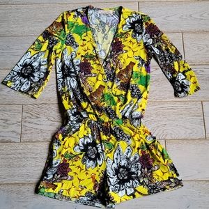 Tropical Animal Print Romper Traffic People x ASOS xs